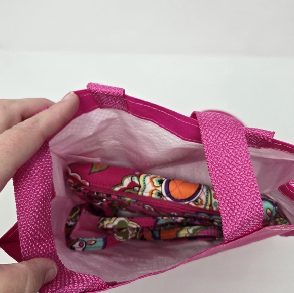 Vera Bradley Crossbody Removable Strap Wallet Purse Pink Floral Card Holder NEW - Picture 14 of 14